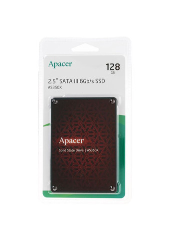 Накопичувач SSD 128GB 2.5" 7mm SATAIII 3D NAND (AP128GAS350XR-1) Apacer AS350X (372687133)
