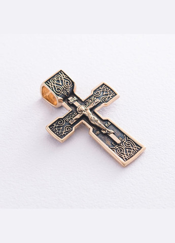 Золотой православный крестик Распятие п02415 Oniks (278291531)