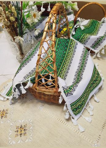 Ткано-декоративная салфетка-полотенце с торками на праздничную корзину Hand Made (318093639)