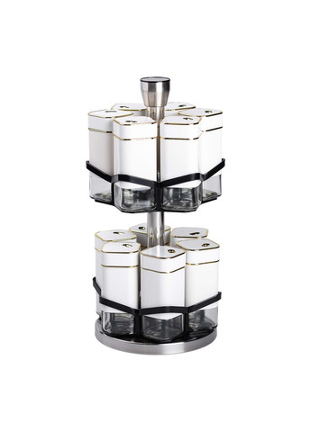 Набор емкостей для специй на поворотной подставке 12 шт по 120 мл Yiwu (324070020)