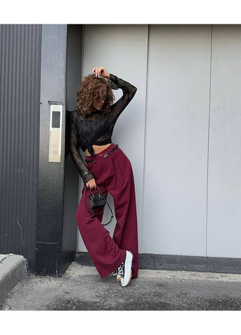 Широкі класичні брюки з високою посадкою Україна (355803369)