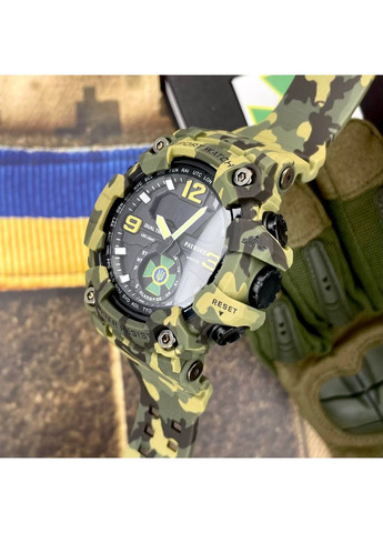 Наручний годинник камуфляжний для активного відпочинку та спорту водонепроникний з будильником і таймером ProDobro (367266090)