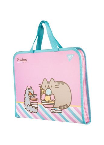 Папка-портфель Pusheen Stormy FC на блискавці з тканинними ручками () Yes 492238 (366528985)
