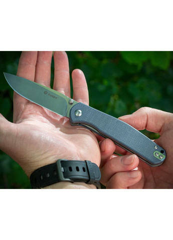 Складний ніж G6804-GY - сталь 8Cr14Mov, сіра рукоять Ganzo (363132504)