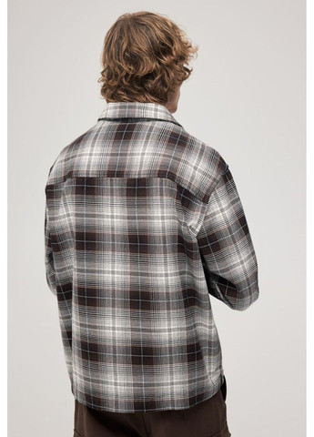 Мужская верхняя рубашка свободного кроя Н&М (56848) M Коричневая H&M (288838909)