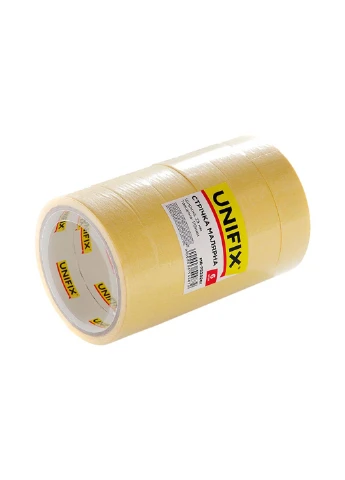 Лента малярная Unifix 25 мм x 20 м желтая (в упаковке 6 шт.) Apro (386744951)