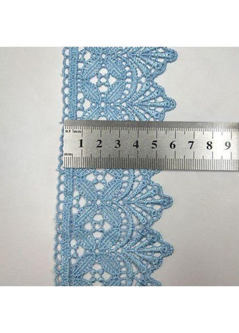 (1 метр) Мереживо макраме Sindtex 6 см колір - блакитний (28м-Y10494-7) Plus-plus (352747449)