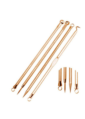 Набор инструментов (золотой) для удаления дефектов и чистки пор (4 шт) No Brand (332184437)