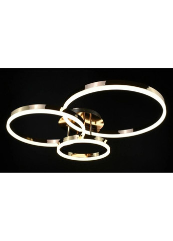 Люстра светодиодная потолочная LED светильник для квартиры на потолок лэд с пультом 26947 Золото 14х70х80 см. Sunnysky (324396755)