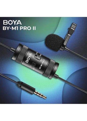 Універсальний петличний мікрофон BY-M1 Pro II Black Boya (395410321)