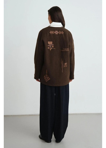 Пальто-кардиган, колір Коричневий Rica Mare (367831993)