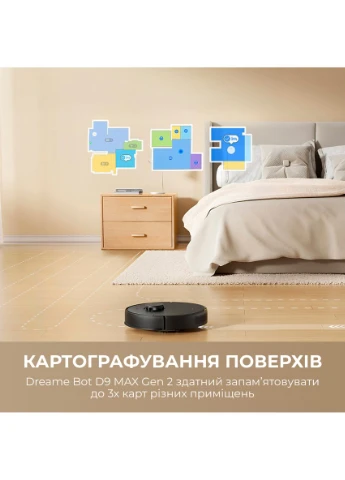 Робот-пылесос Bot Dreame D9 MAX Black Gen 2 (397158370)