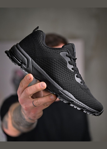 Чорні Літні чоловічі літні кросівки чорна сітка No Brand