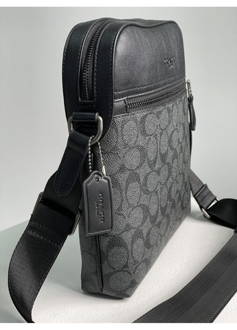 Сумка мужская Houston Flight Bag In Signature Canvas Grey No Brand (355343182)