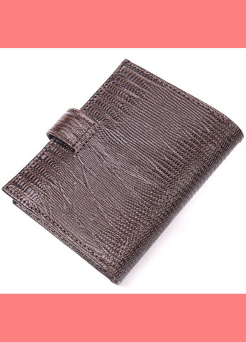 Вертикальный кошелек мужской Кожаный 20991 Коричневый Karya (306882227)