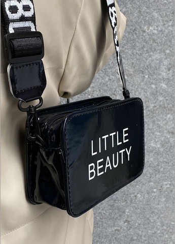 Жіноча дитяча голографічна сумка крос-боді через плече LITTLE BEAUTY чорна No Brand (285794903)