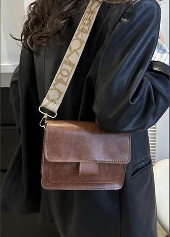 Женская сумка 5262 кросс-боди коричневая No Brand (296008244)