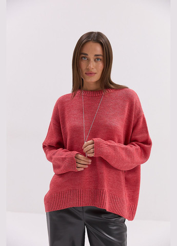 Женский вязаный джемпер оверсайз темно-шоколадного цвета Arjen (317233883)