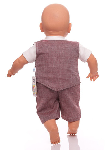 Червоний літній боді + шорти джентельмен 62 см (32035) BABYKROHA