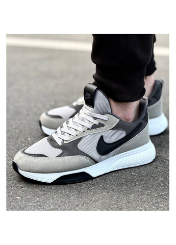 Сірі всесезон чоловічі кросівки No Brand