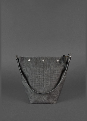 Шкіряна плетена жіноча сумка Пазл M вугільно-чорна (A-026660) BlankNote кросс-боди (327874234)