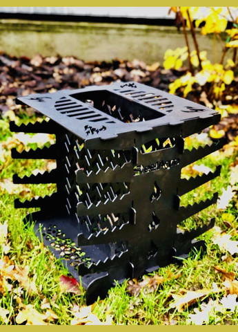 Вертикальный эко мангал Атаман мангал/печь/гриль НЕ КРАШЕНЫЙ Kozak Grill (336380028)