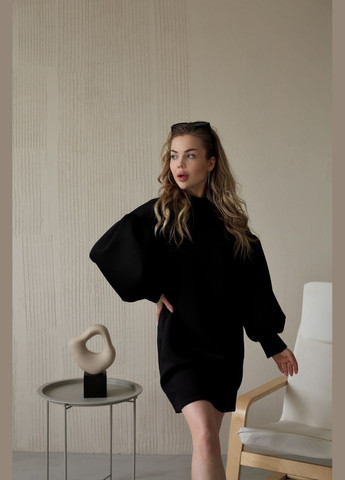 Черное деловое, повседневный, кэжуал, вечернее женское платье No Brand