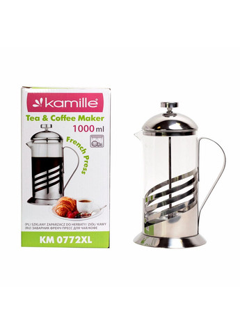 Заварник френчпресс для чая и кофе 1000 мл Kamille (289368285)