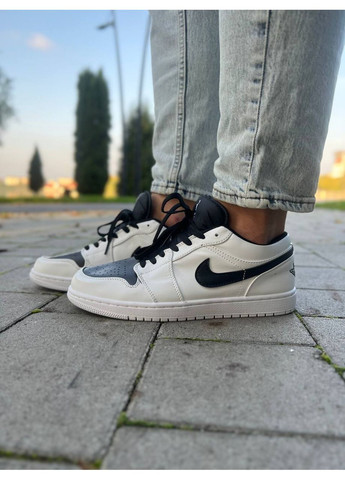 Комбіновані Осінні кросівки чоловічі nike air jordan 1 low+ найк аір джордан No Brand