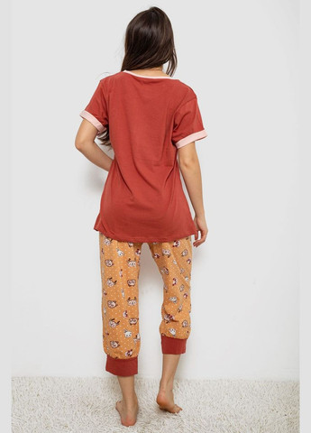 Терракотовая пижама женская Isik 243R1602-017