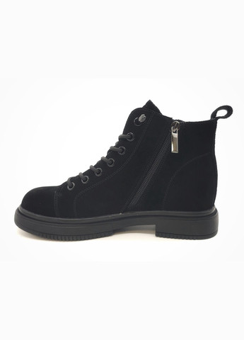 Осенние женские ботинки черные замшевые l-13-2 23 см (р) Lonza