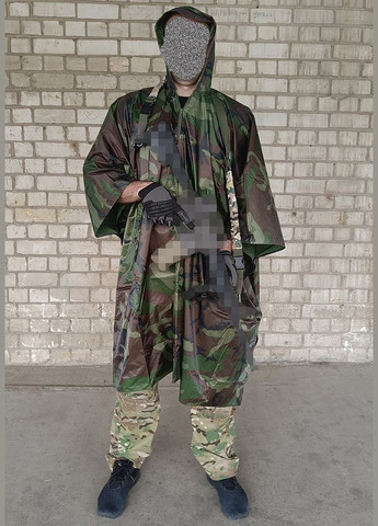 Тактический дождевик-пончо RainC (военный плащ ВСУ) woodland EasyFit (341528850)