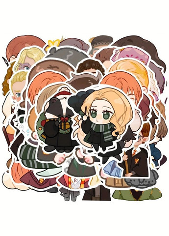 Стікери Гаррі Поттер Harry Potter стікерпак наклейки набір наклейок 48 шт Shantou (332996999)