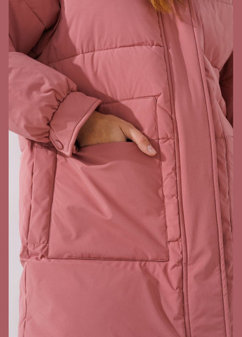 Теракотова зимня куртка однотонна жіноча 5m232 (2000990546449w) shop (2000990546449) Kings Wind