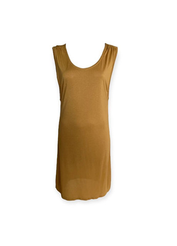 Коричневое повседневный платье коричневый Volcom однотонное