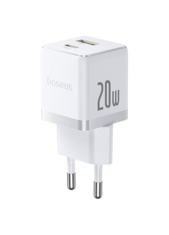 Зарядное устройство для (P10111608213-00) Baseus Palm Fast Charger C+U 20W moon white (370020171)