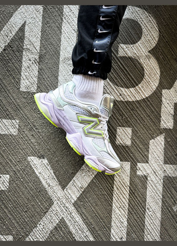 Білі Осінні кросівки чоловічі і жіночі new balance 9060 white taro | нью беланс 9060 білі сірі No Brand