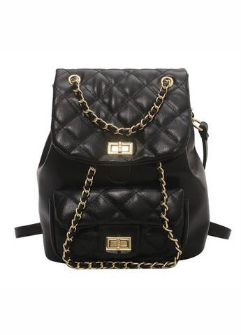 Жіночий рюкзак з ланцюжком Witel Black Italian Bags (293476802)