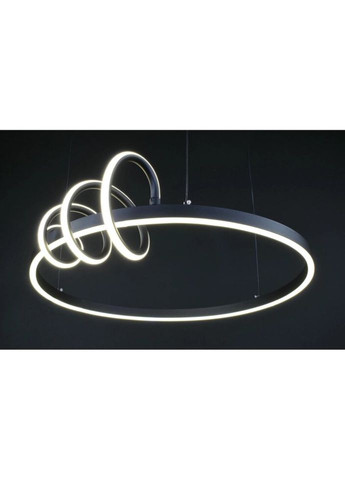 Люстра світлодіодна підвісна LED світильник для квартири на стелю ледве 27231 Чорний 20-170х60х60 см. Sunnysky (324395845)