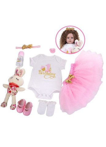 Кукла Реборн девочка Анютка винилсиликоновая 60 см (М2056057) KEIUMI (301021266)