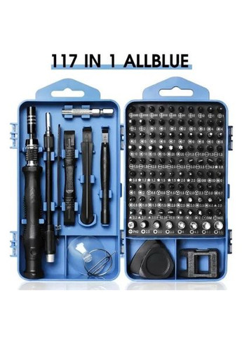 Набор инструментов OEM 117в1 для ремонта электроники телефонов отвертка с 98 битами Allblue Philips (296107913)