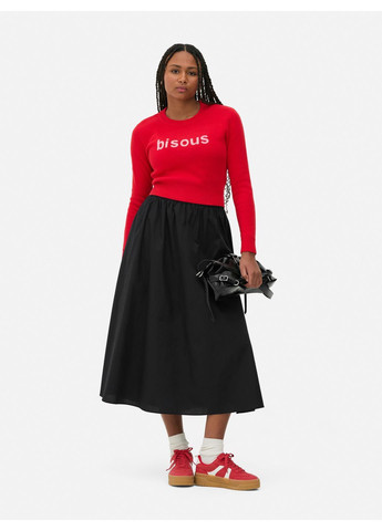 Красный джемпер демисезон,красный с принтом, Primark