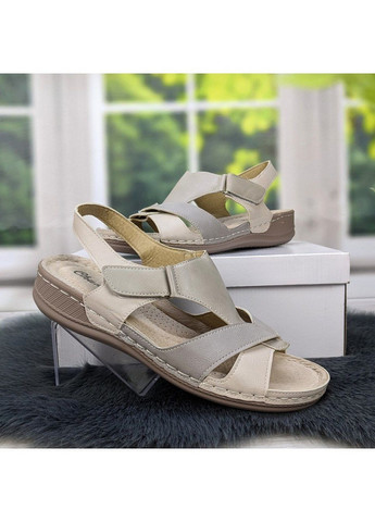 Бежевые босоножки женские большие размеры Chunsen