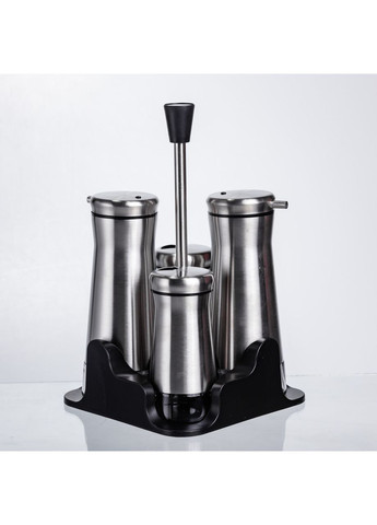 Набор стеклянных баночек для специй 4 предмета с подставкой для хранения приправ контейнеры для кухни Yiwu (370432608)