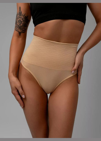 Трусики корегуючі широкий пояс з утягненням талії колір чорний No Brand Корегуючі трусики (322074243)