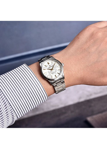 Годинник PD-1734 Silver-White з нержавіючої сталі чоловічі кварцові із сапфіровим склом для повсякденного носіння класичні ProDobro (367267185)