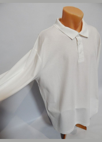Белая футболка поло мужская с длинным рукавом р.54 009fmdl (только в указанном размере, только 1 шт) Stedman