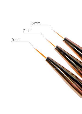 Пензлик для малювання 7 мм без ковпачку, рожеве золото Loya (365783435)