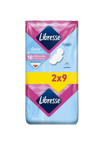 Гігієнічні прокладки (7322541233604) Libresse classic protection regular 18 шт. (268145570)