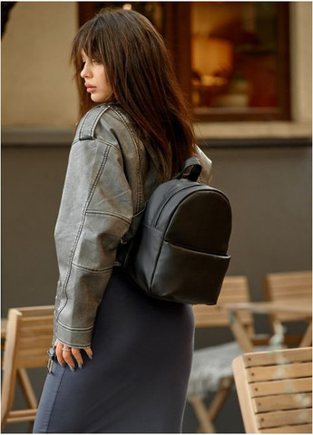 Рюкзак жіночий з екошкіри Este MB Чорний Sambag (301871127)